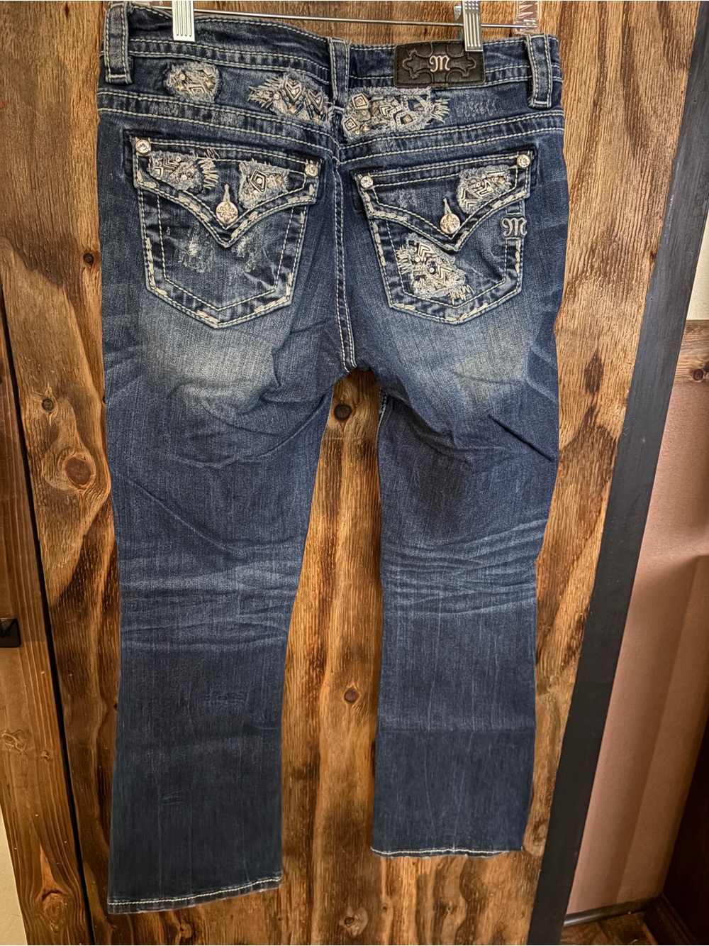 Miss Me Indigo Embroidered Bootcut Jeans